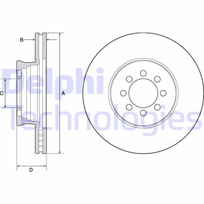 BG4679C DELPHI Тормозной диск