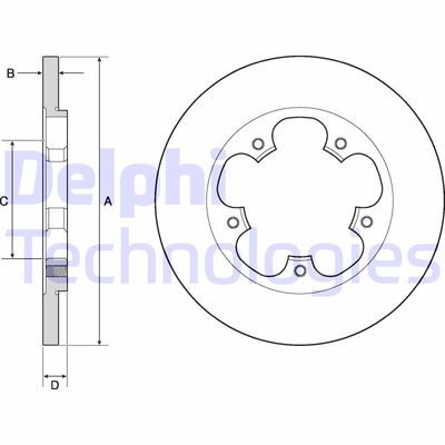 BG4681C DELPHI Тормозной диск