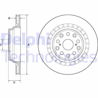 BG4684C DELPHI Тормозной диск