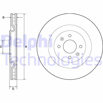 BG4689C DELPHI Тормозной диск