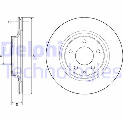 BG4693C DELPHI Тормозной диск