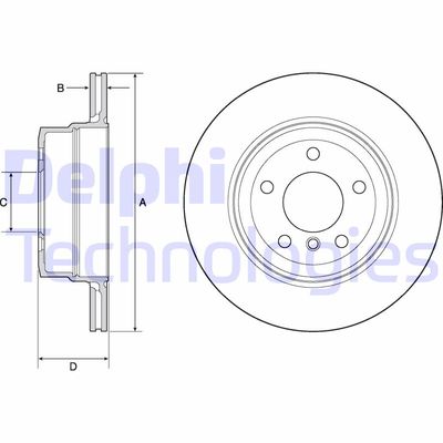 BG4695C DELPHI Тормозной диск