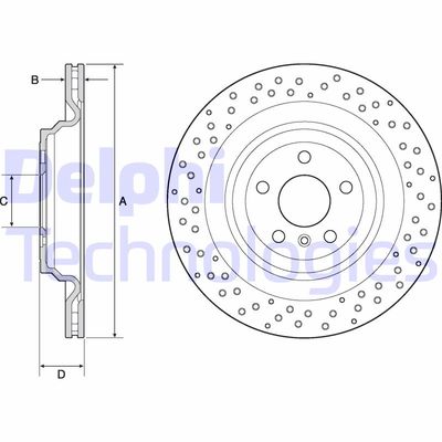 BG4699C DELPHI Тормозной диск