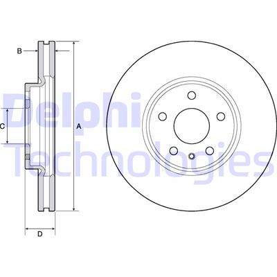 BG4702C DELPHI Тормозной диск