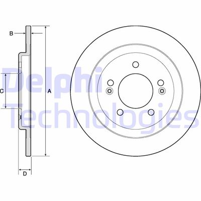 BG4749C DELPHI Тормозной диск