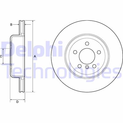 BG4752C DELPHI Тормозной диск