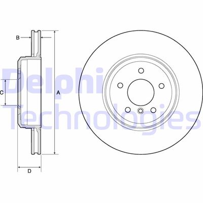 BG4753C DELPHI Тормозной диск