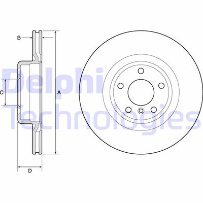 BG4755C DELPHI Тормозной диск