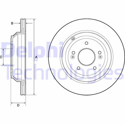 BG4756C DELPHI Тормозной диск