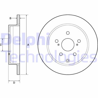 BG4757C DELPHI Тормозной диск