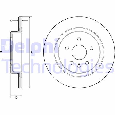 BG4760C DELPHI Тормозной диск