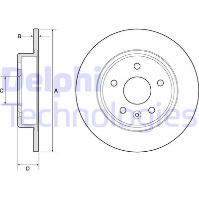 BG4761C DELPHI Тормозной диск