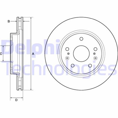 BG4764C DELPHI Тормозной диск