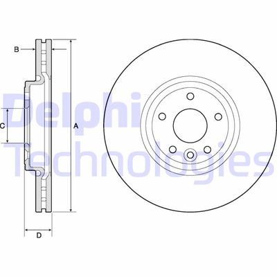 BG4765C DELPHI Тормозной диск