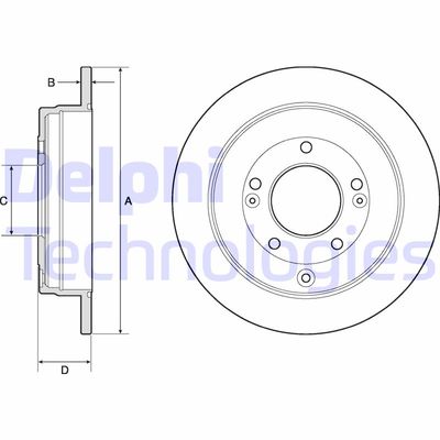 BG4767C DELPHI Тормозной диск