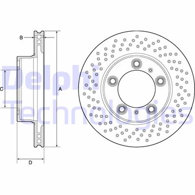 BG4769C DELPHI Тормозной диск