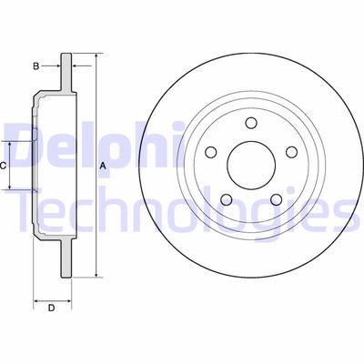 BG4772C DELPHI Тормозной диск