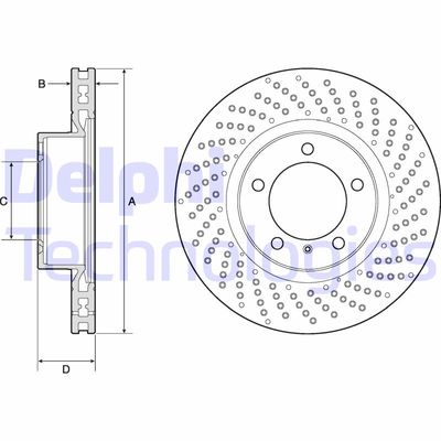 BG4781C DELPHI Тормозной диск