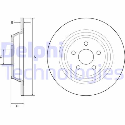 BG4782C DELPHI Тормозной диск