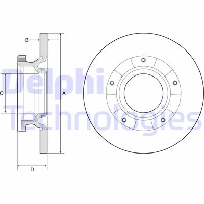 BG4784C DELPHI Тормозной диск