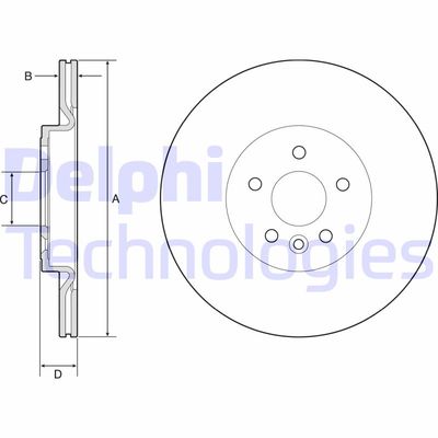 BG4786C DELPHI Тормозной диск