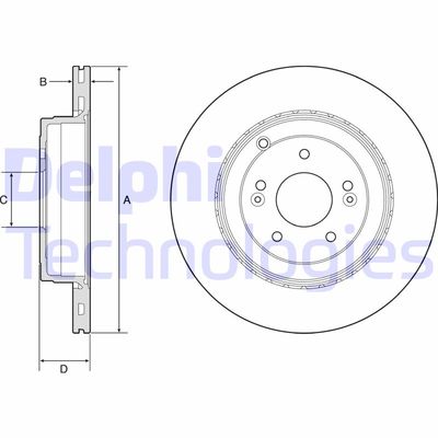 BG4794C DELPHI Тормозной диск