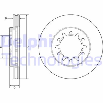 BG4795C DELPHI Тормозной диск