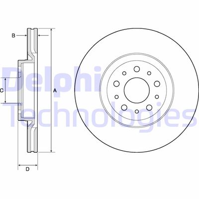 BG4797C DELPHI Тормозной диск