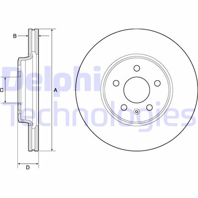 BG4799C DELPHI Тормозной диск