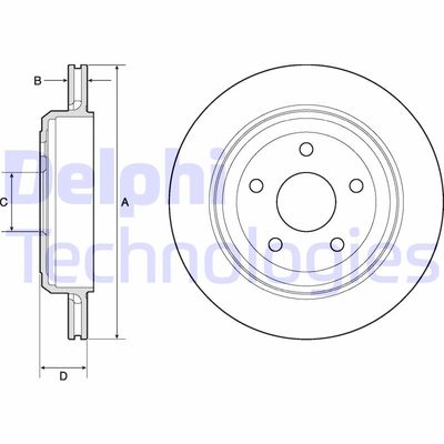 BG4802C DELPHI Тормозной диск