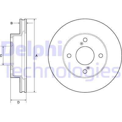 BG4810C DELPHI Тормозной диск