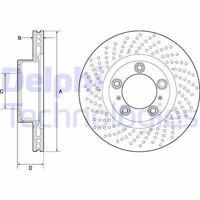 BG4813C DELPHI Тормозной диск