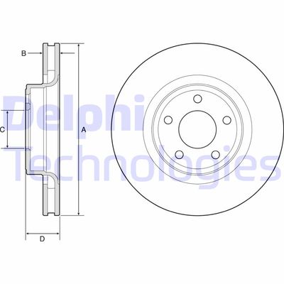 BG4831C DELPHI Тормозной диск