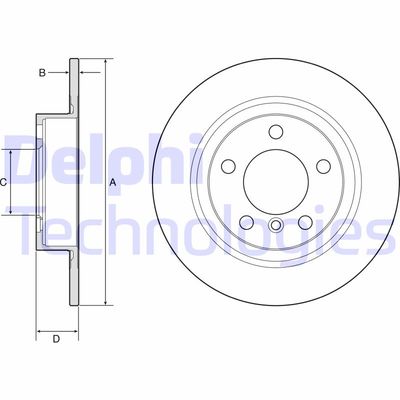 BG4916C DELPHI Тормозной диск