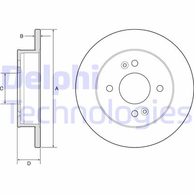 BG4917C DELPHI Тормозной диск