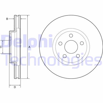 BG4918C DELPHI Тормозной диск