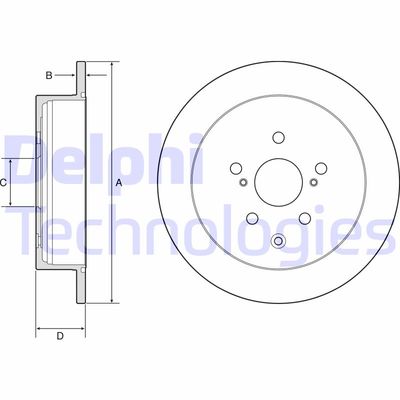 BG4919C DELPHI Тормозной диск