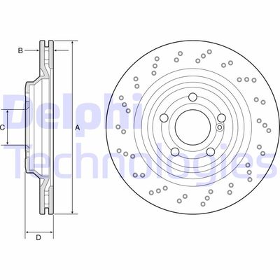 BG4920C DELPHI Тормозной диск