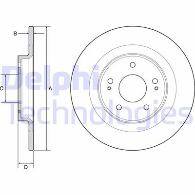 BG4924C DELPHI Тормозной диск