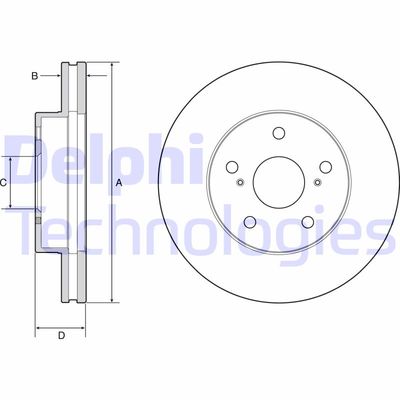 BG4926C DELPHI Тормозной диск