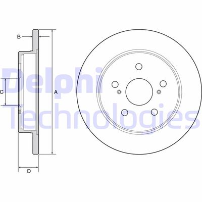 BG4928C DELPHI Тормозной диск