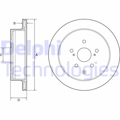 BG4929C DELPHI Тормозной диск