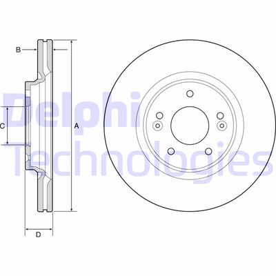 BG4931C DELPHI Тормозной диск