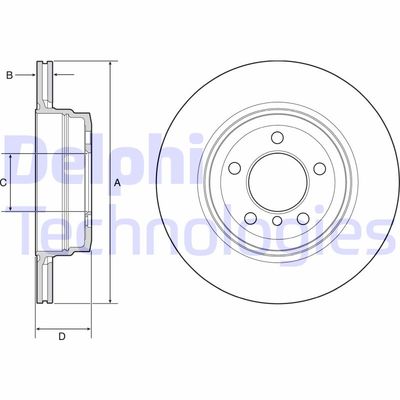 BG4937C DELPHI Тормозной диск