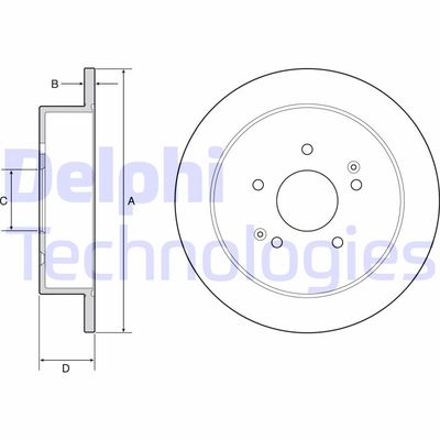 BG4940C DELPHI Тормозной диск