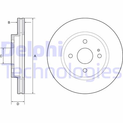 BG4942C DELPHI Тормозной диск