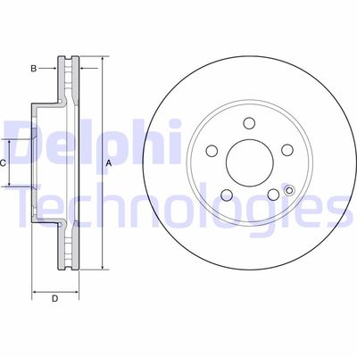 BG4945C DELPHI Тормозной диск