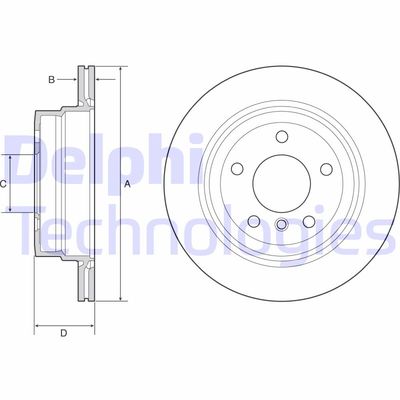 BG4946C DELPHI Тормозной диск