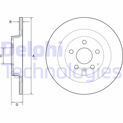 BG4950C DELPHI Тормозной диск