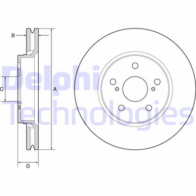 BG4952C DELPHI Тормозной диск